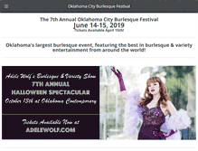 Tablet Screenshot of okcburlesquefest.com